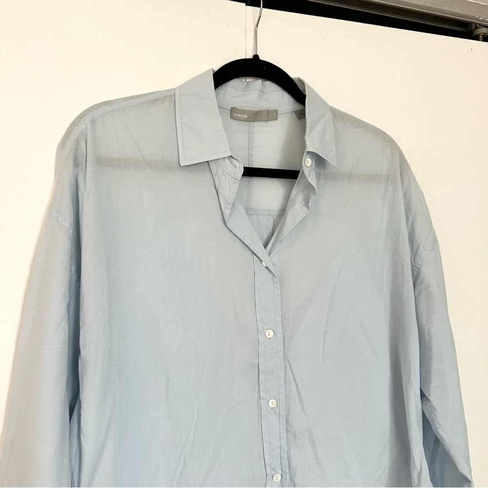 Vince Button Down Shirt - Light Blue - Picture 3 of 7